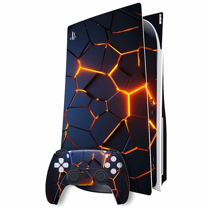 GADGETS WRAP Printed Vinyl Skin Sticker Decal Wrap Compatible with PlayStation 5 (PS5) DISC Edition - Signature The CORE Skin Multicolor